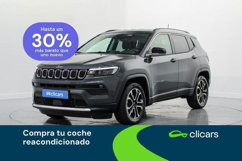 Gris Usado 2021 Jeep Compass Limited SUV | 22.490 € (Precio justo) - Imagen 1/4