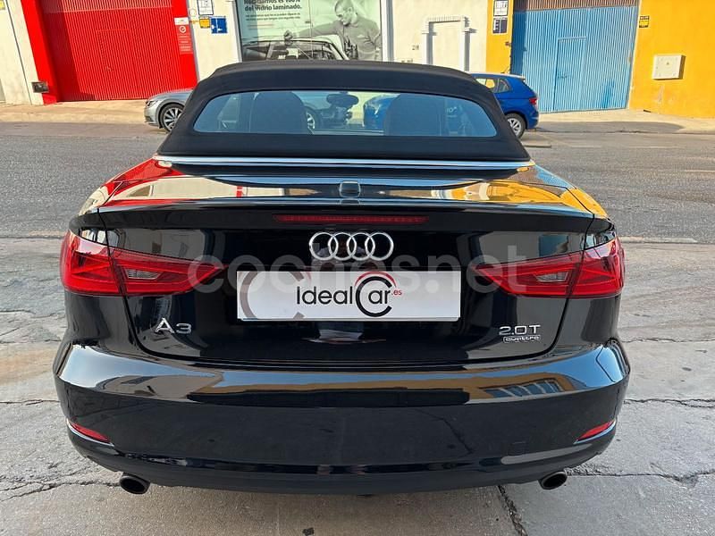 Usado Audi A3 Cabriolet S-Line 190 CV (139 kW) 2016 Negro Descapotable