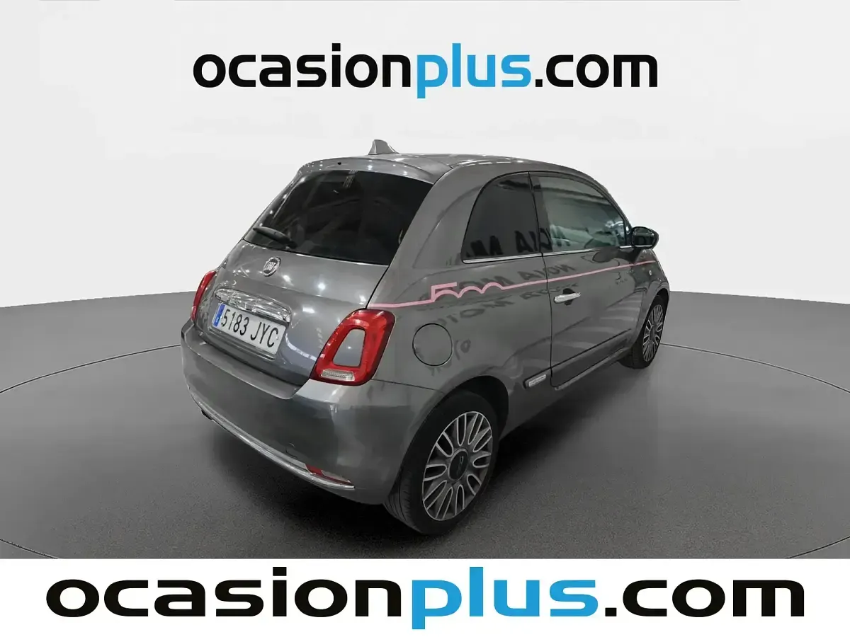 Usado Fiat 500 Lounge 69 CV (50 kW) 2017 Gris Utilitario