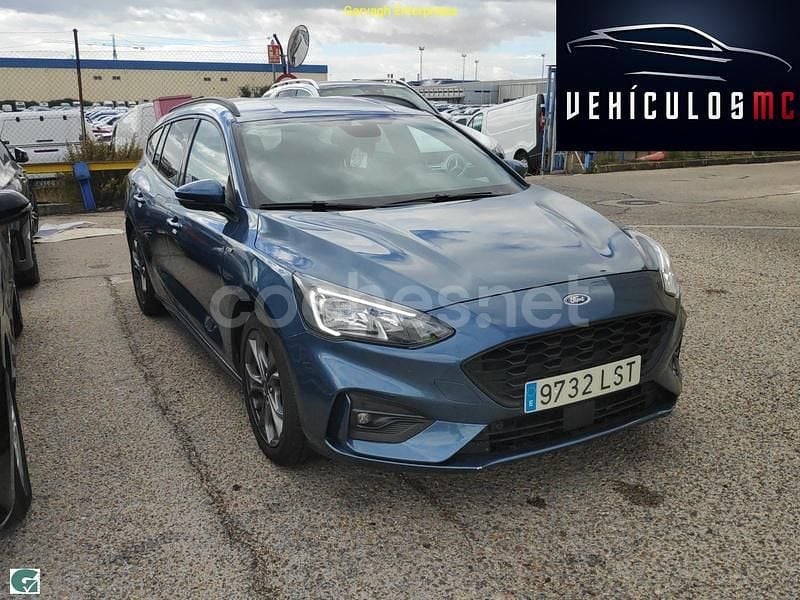 Azul Usado 2021 Ford Focus ST-Line Familiar | 16.950 € (Un poco caro) - Imagen 1/4