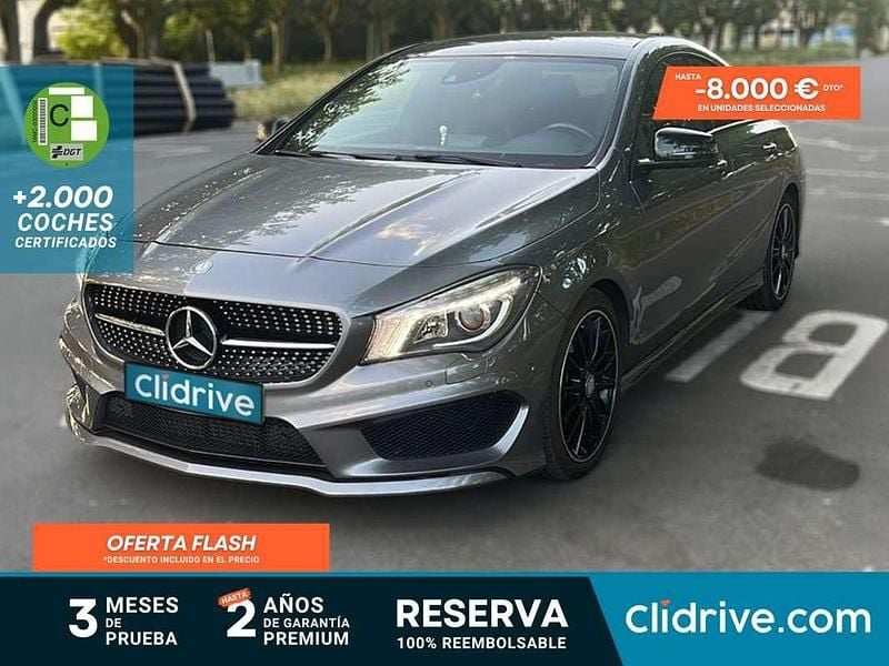 Gris Usado 2014 Mercedes CLA220 AMG line Berlina | 21.390 € (Precio justo) - Imagen 1/3