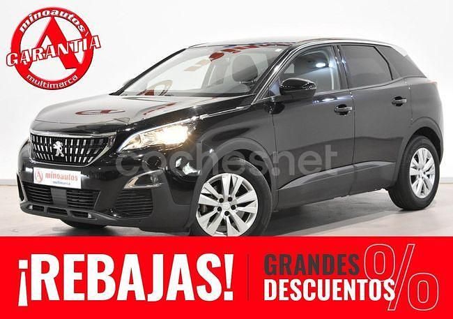Negro Usado 2019 Peugeot 3008 Active SUV | 14.890 € (Precio justo) - Imagen 1/4