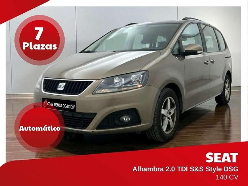 Usado Seat Alhambra Style 140 CV (102 kW) 2014 Marrón Monovolumen