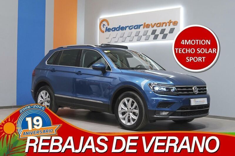 Azul Usado 2019 VW Tiguan Sportline SUV | 29.900 € (Precio justo) - Imagen 1/4