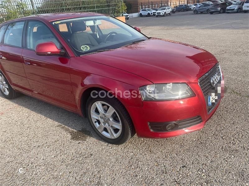 Usado Audi A3 Ambition 105 CV (77 kW) 2010 Granate Utilitario