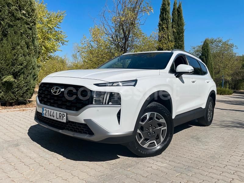 Blanco Usado 2021 Hyundai Santa Fe SUV | 30.990 € (Precio justo) - Imagen 1/4