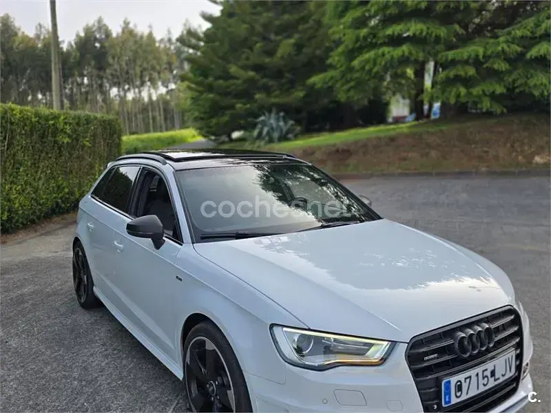 Usado Audi A3 S-Line 184 CV (135 kW) 2015 Blanco Berlina