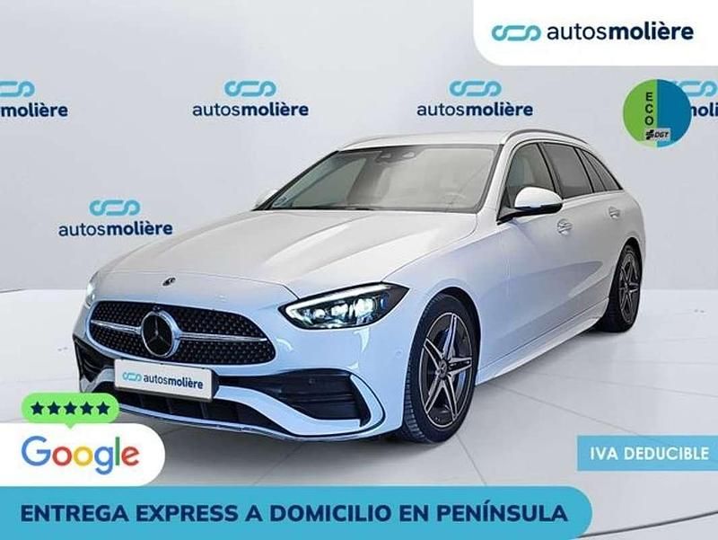 Blanco Usado 2022 Mercedes C220 Familiar | 33.354 € (Buen precio) - Imagen 1/4