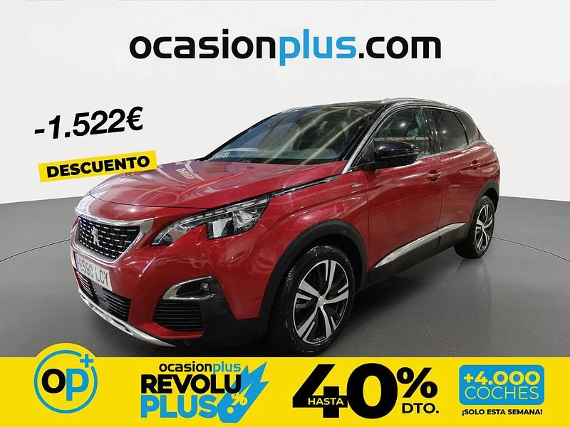 Usado Peugeot 3008 GT-line 130 CV (95 kW) 2019 Rojo SUV