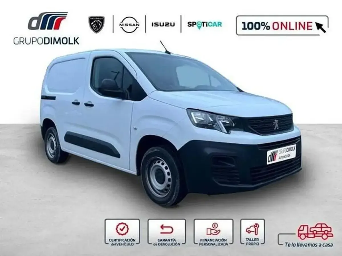 Usado Peugeot Partner Premium 128 CV (94 kW) 2020 Blanco Monovolumen
