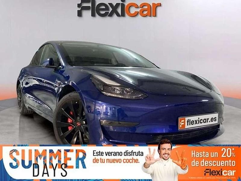 Azul Usado 2022 Tesla Model 3 Performance Berlina | 29.490 € (Buen precio) - Imagen 1/4