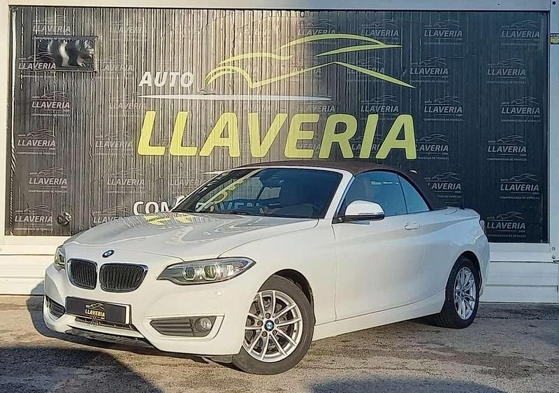 Blanco Usado 2015 BMW 218 Descapotable | 18.450 € (Un poco caro) - Imagen 1/4