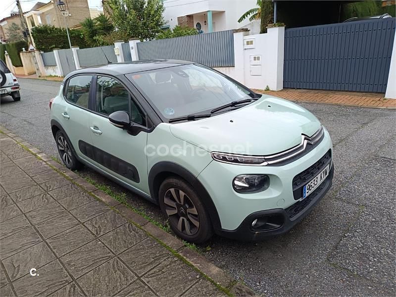 Usado Citroën C3 Feel 82 CV (60 kW) 2019 Verde Utilitario
