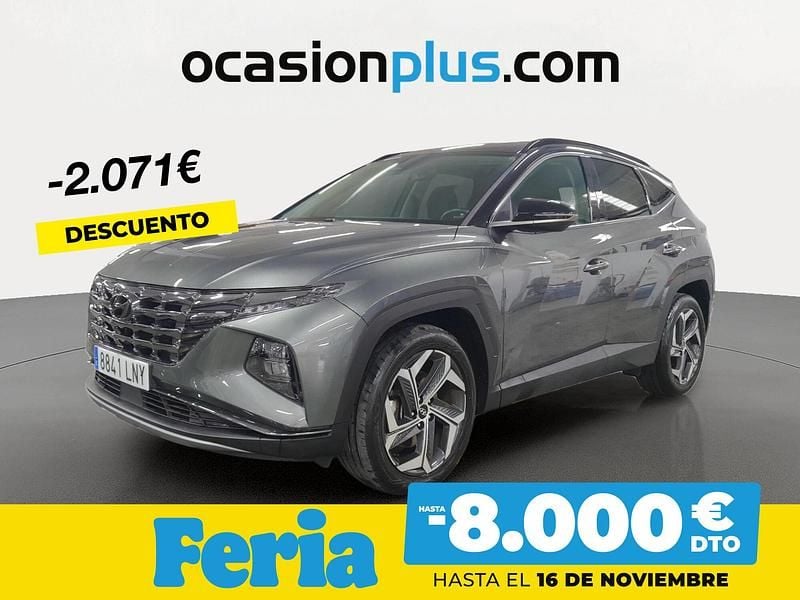 Gris Usado 2021 Hyundai Tucson SUV | 22.690 € (Precio justo) - Imagen 1/4