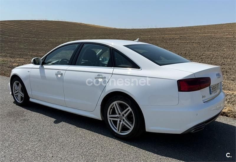 Usado Audi A6 S-Line 190 CV (139 kW) 2017 Blanco Berlina