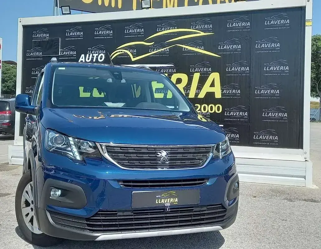 Usado Peugeot Rifter Allure 100 CV (73 kW) 2018 Azul Monovolumen