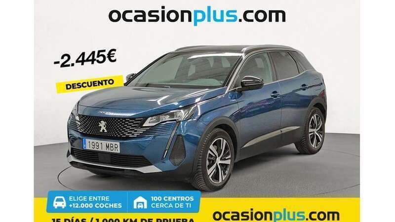 Azul Usado 2022 Peugeot 3008 Active Monovolumen | 24.455 € (Precio justo) - Imagen 1/4