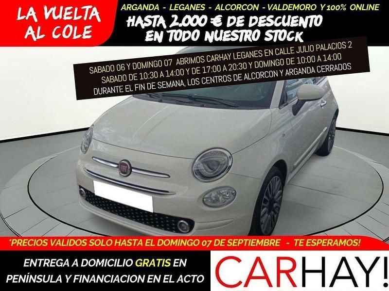 Blanco Usado 2018 Fiat 500 Lounge Berlina | 8990 € (Precio justo) - Imagen 1/4