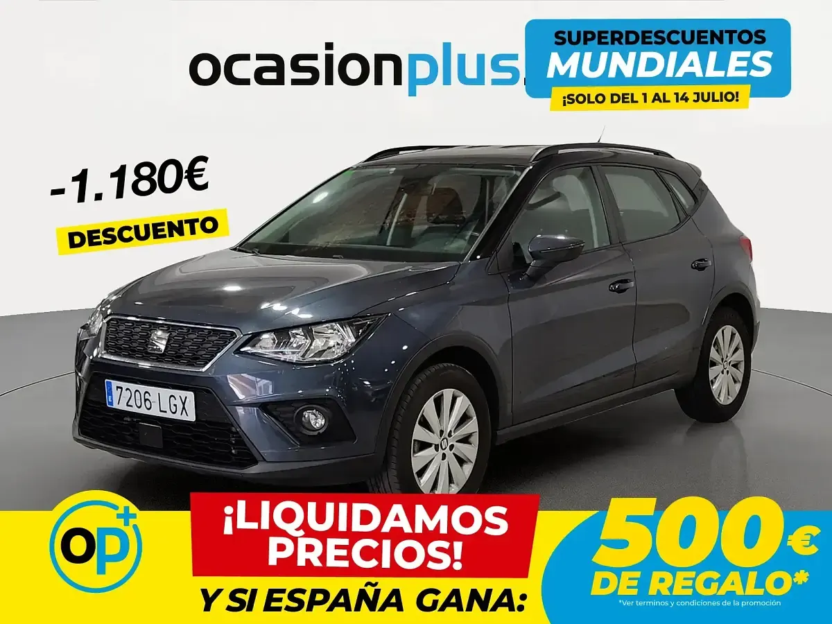 Usado Seat Arona Ecomotive 115 CV (84 kW) 2020 Gris SUV