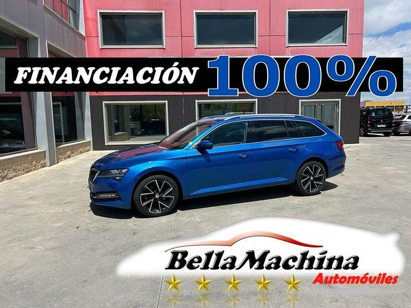 Azul Usado 2021 Skoda Superb Style Familiar | 19.450 € (Precio justo) - Imagen 1/4