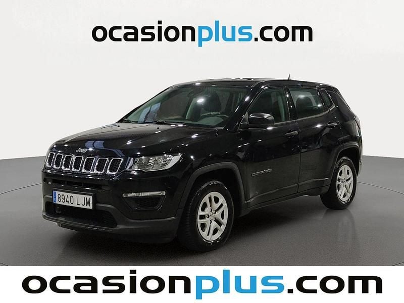 Negro Usado 2020 Jeep Compass Sport SUV | 14.628 € (Precio justo) - Imagen 1/4