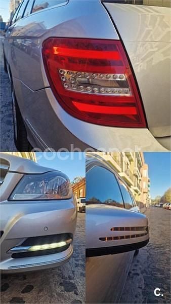 Usado Mercedes C200 Avantgarde 136 CV (100 kW) 2012 Gris / plata Familiar