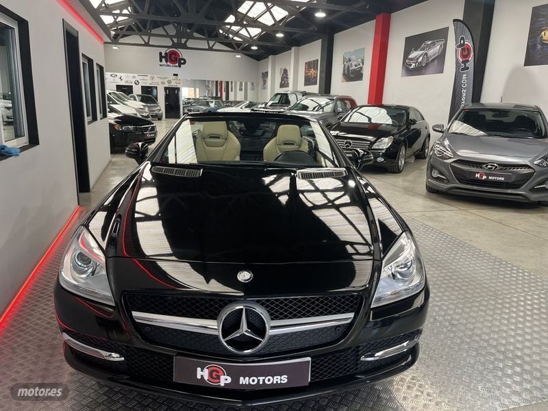 Usado Mercedes SLK200 184 CV (135 kW) 2016 Negro Descapotable