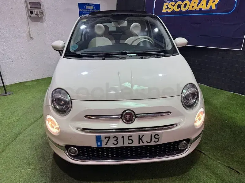 Usado Fiat 500C Lounge 69 CV (50 kW) 2018 Blanco Descapotable