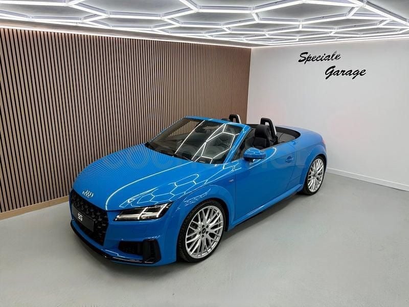 Usado Audi TT S-Line 245 CV (180 kW) 2020 Azul Descapotable