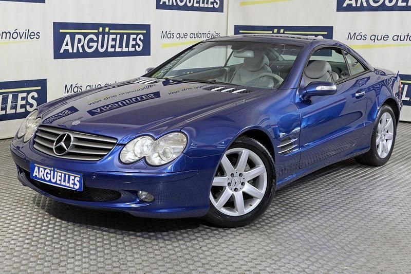 Usado Mercedes SL350 245 CV (180 kW) 2004 Azul Descapotable