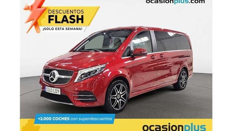 Rojo Usado 2020 Mercedes V300 Exclusive Monovolumen | 59.818 € (Un poco caro) - Imagen 1/4