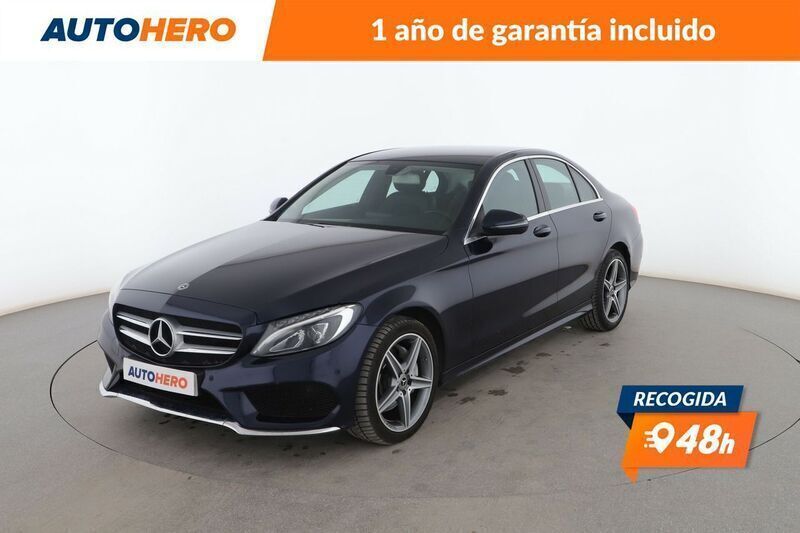 Azul Usado 2018 Mercedes C220 AMG line Berlina | 26.499 € (Precio justo) - Imagen 1/3