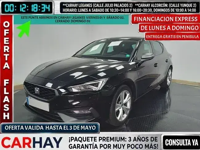 Begagnad Seat Leon FR 150 HK (110 kW) 2021 Svart Sedan