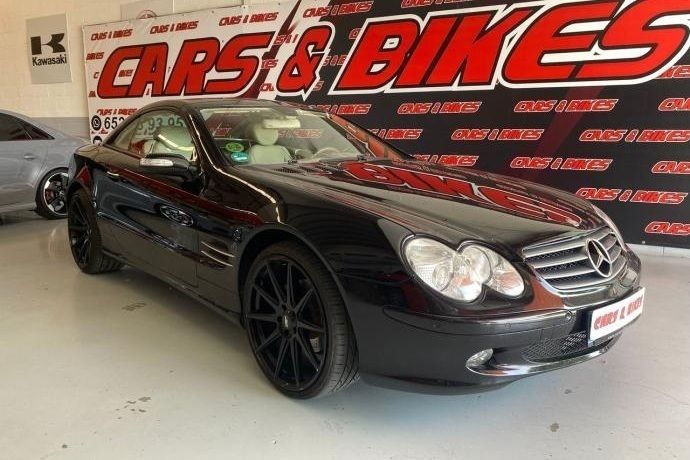 Negro Usado 2004 Mercedes SL350 Descapotable | 20.995 € (Un poco caro) - Imagen 1/4