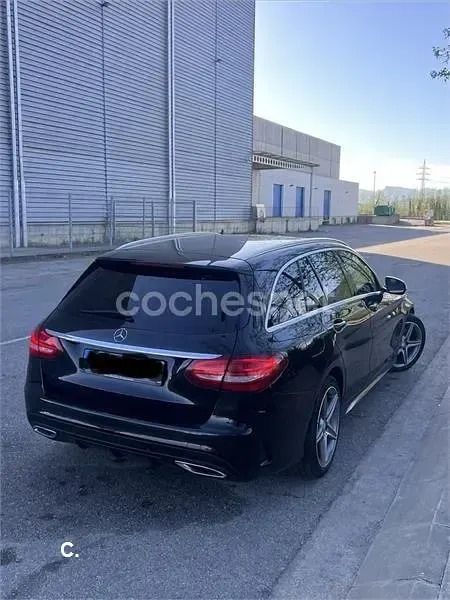 Occasion Mercedes C220 AMG line 170 PK (125 kW) 2016 Zwart Stationwagen