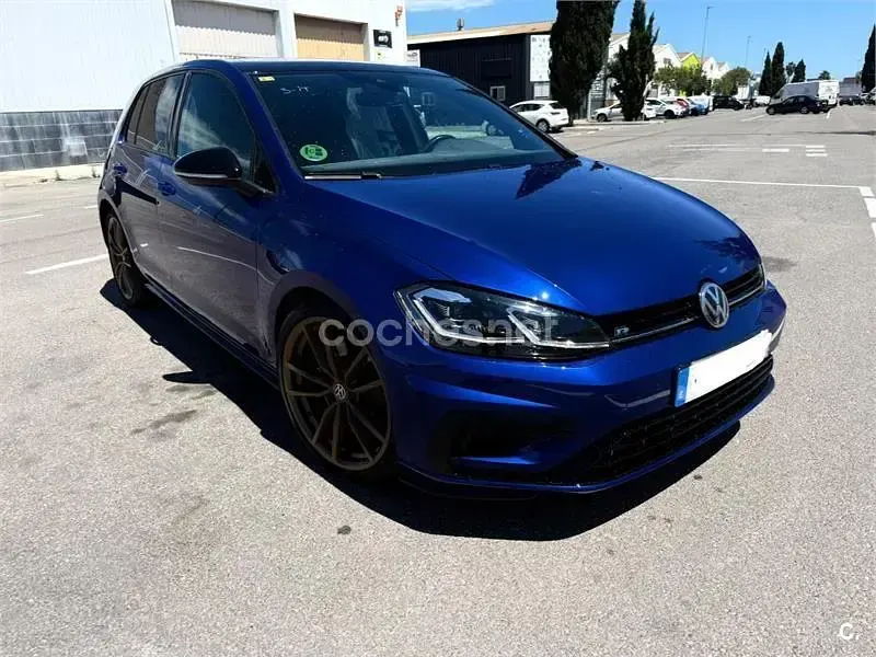 Usado VW Golf VII R 310 CV (228 kW) 2018 Azul Berlina