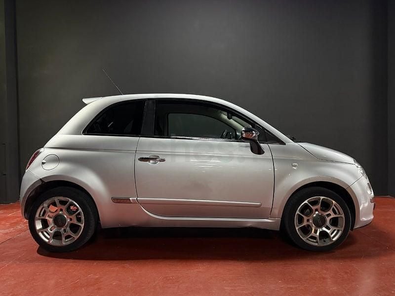 Usado Fiat 500 Sport 75 CV (55 kW) 2009 Gris / plata Descapotable
