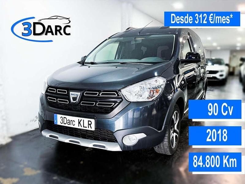Usado Dacia Dokker 90 CV (66 kW) 2018 Azul Monovolumen