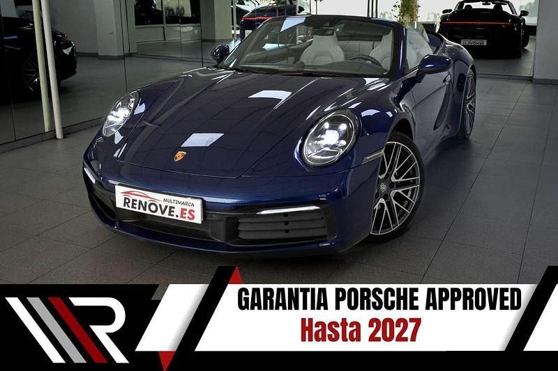 Azul Usado 2022 Porsche 911 Carrera Cabriolet Descapotable | 139.900 € (Precio justo) - Imagen 1/4