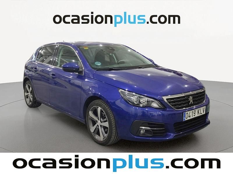 Usado Peugeot 308 Allure 110 CV (80 kW) 2018 Azul Utilitario