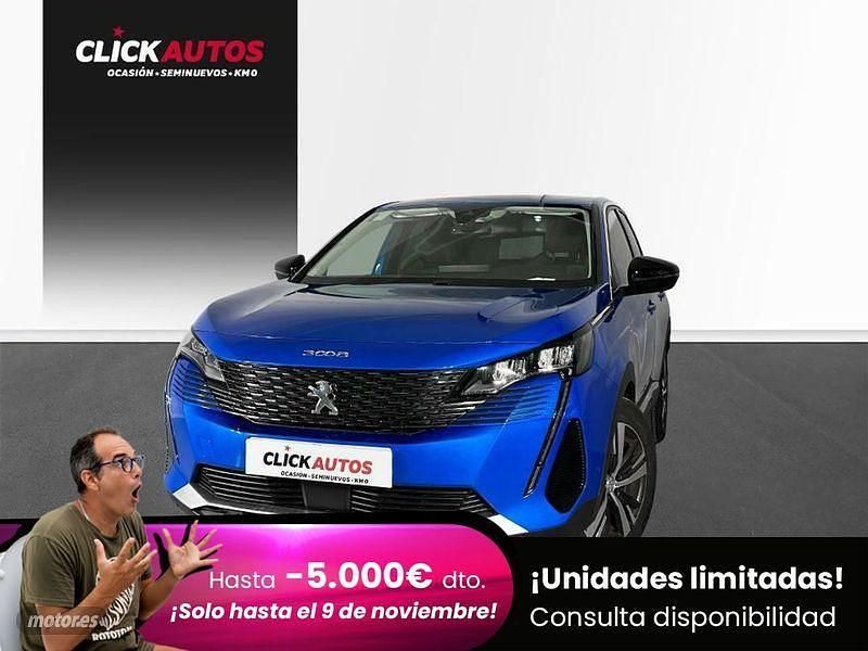 Azul Usado 2022 Peugeot 3008 Allure SUV | 19.950 € (Precio justo) - Imagen 1/4