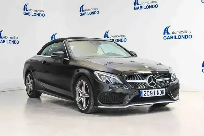 Occasion Mercedes C220 170 PK (125 kW) 2017 Zwart Cabriolet