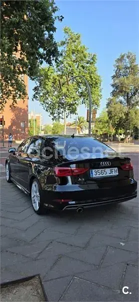 Usado Audi A3 S-Line 110 CV (80 kW) 2016 Negro Berlina