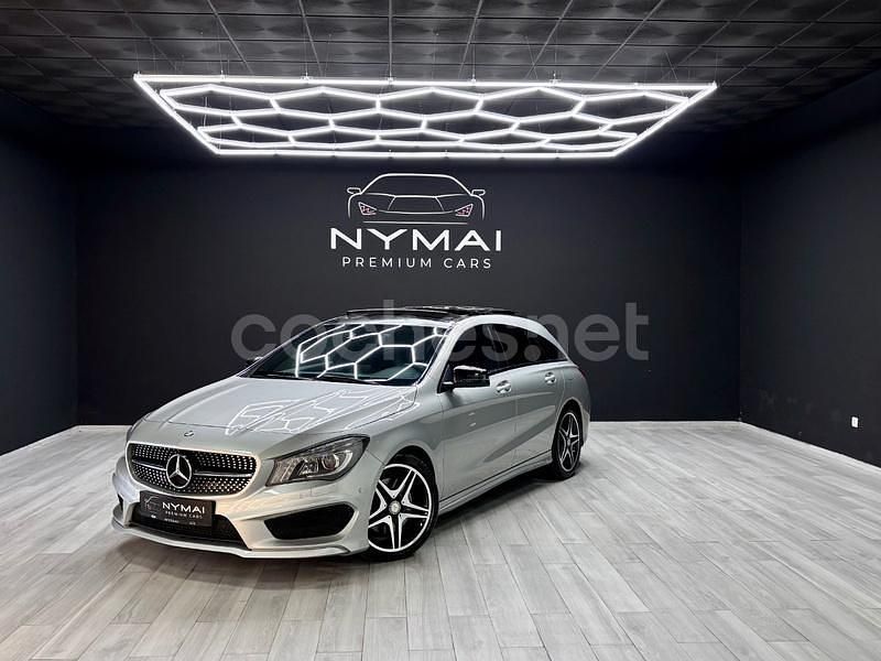 Gris / plata Usado 2015 Mercedes CLA220 Shooting Brake AMG line Familiar | 22.495 € (Un poco caro) - Imagen 1/4