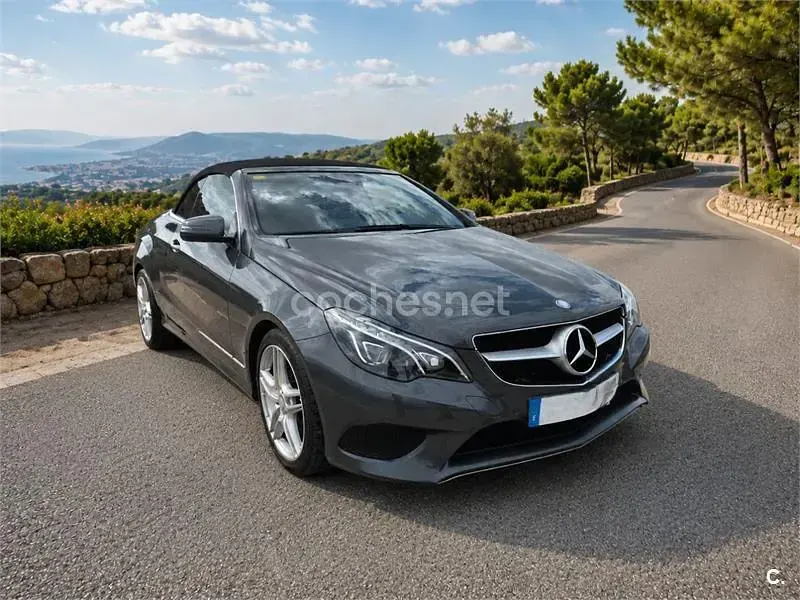 Usado Mercedes E250 204 CV (150 kW) 2014 Gris / plata Descapotable
