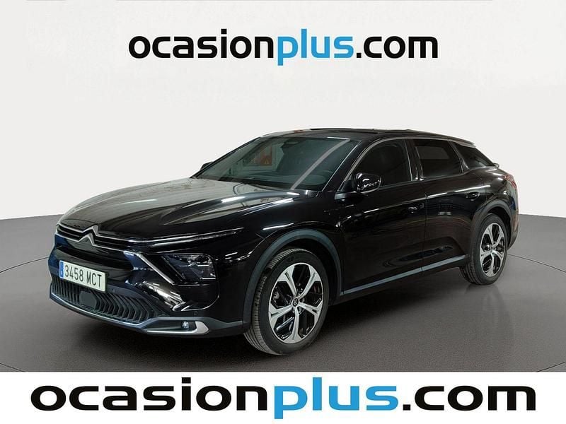 Usado Citroën C5 X Feel 131 CV (96 kW) 2022 Negro Familiar