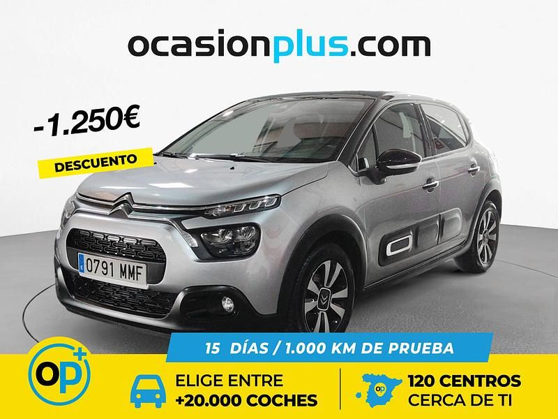 Gris Usado 2023 Citroën C3 PureTech Utilitario | 13.750 € (Precio justo) - Imagen 1/4