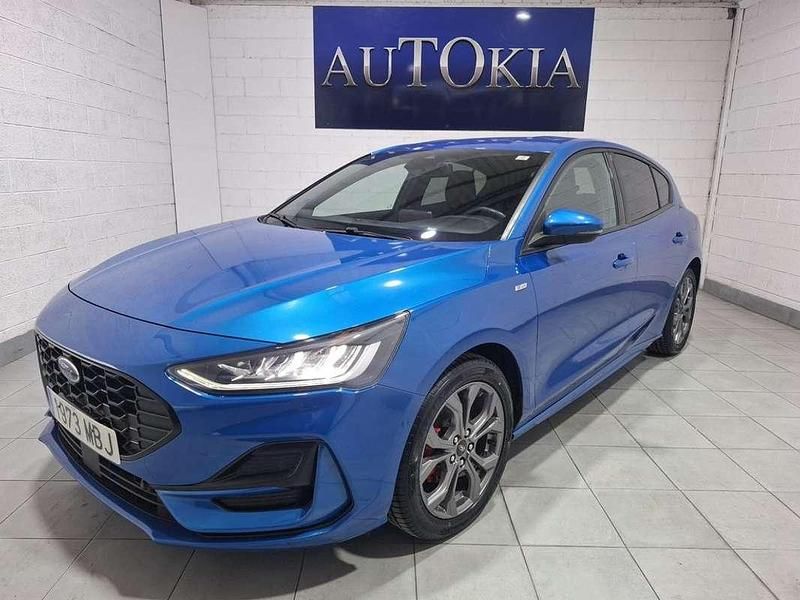 Azul Usado 2022 Ford Focus ST-Line Berlina | 17.900 € (Precio justo) - Imagen 1/4