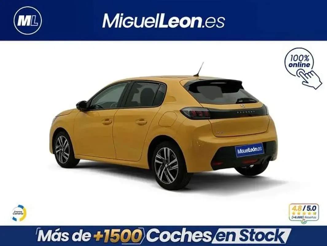 Usado Peugeot 208 Allure 102 CV (75 kW) 2023 Amarillo Utilitario