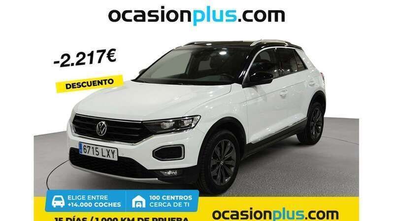 Blanco Usado 2022 VW T-Roc Sport SUV | 22.173 € (Buen precio) - Imagen 1/4